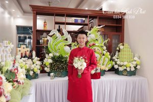 tráp lễ ăn hỏi cặp đôi ngọc ánh - hùng thanh ở phủ lý - ảnh 1
